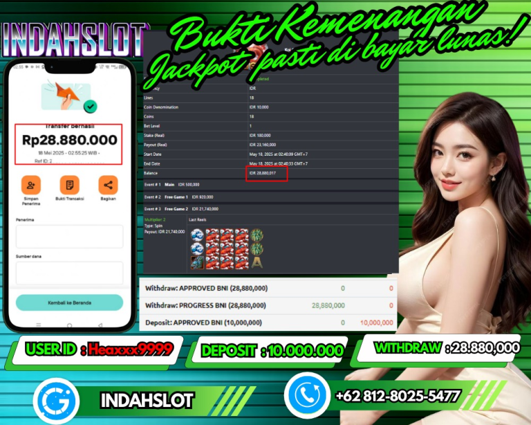 INDAHSLOT JACKPOT MAHJONG WAYS Rp.28.880,000,- LUNAS!!