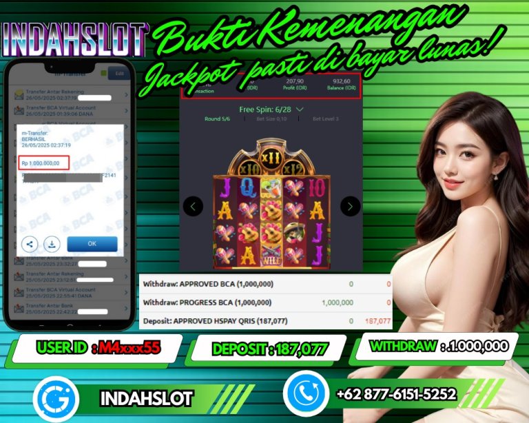INDAHSLOT JACKPOT WILD BANDITO Rp.1.000.000,- LUNAS!!